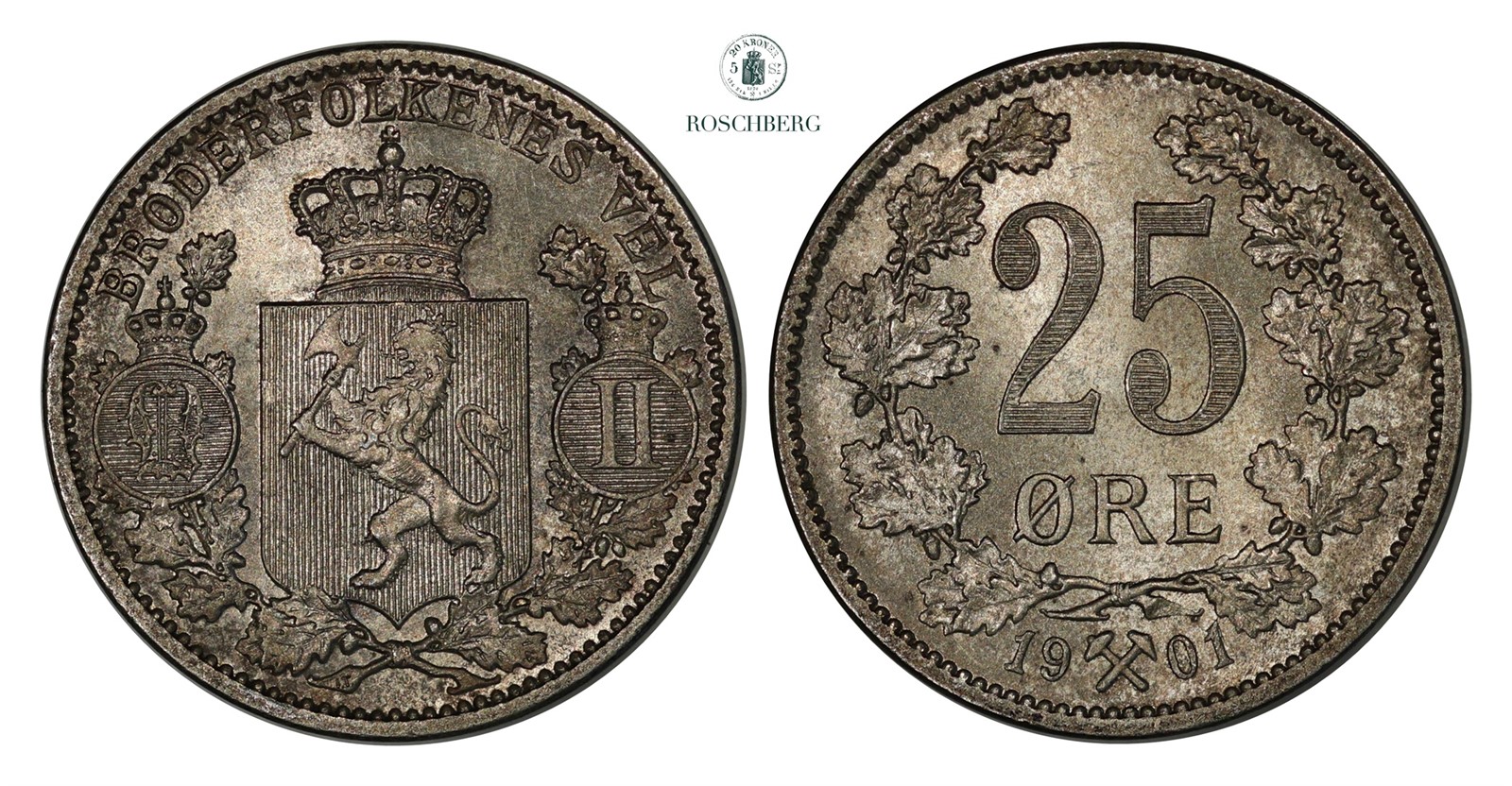 25 Øre 1901 Kv 0 (UNC)