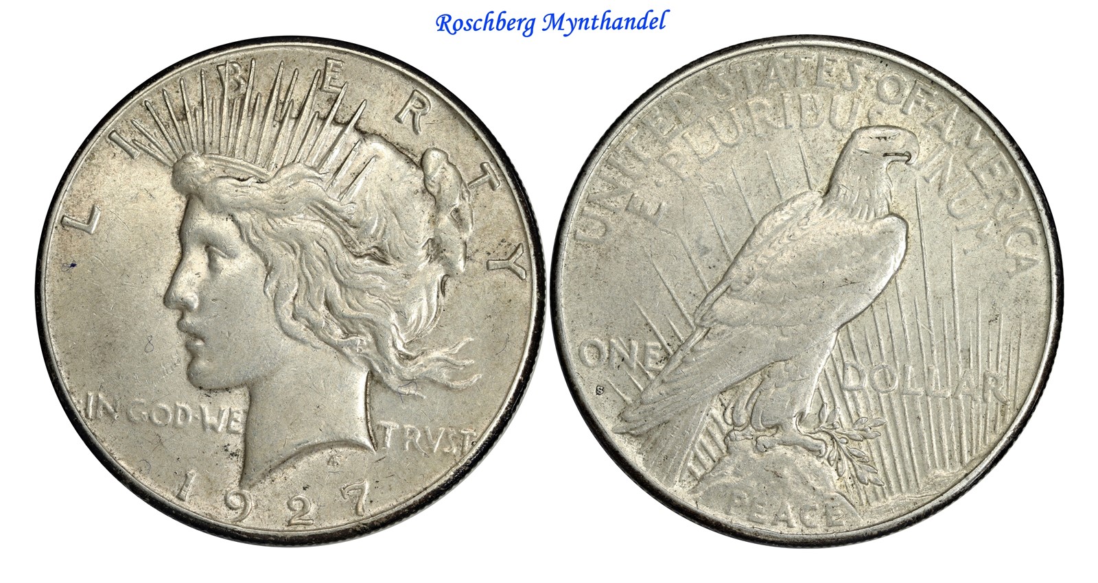USA Peace Dollar 1927 S AU