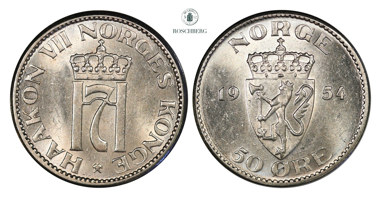 50 Øre 1954 Kv 0 (UNC)