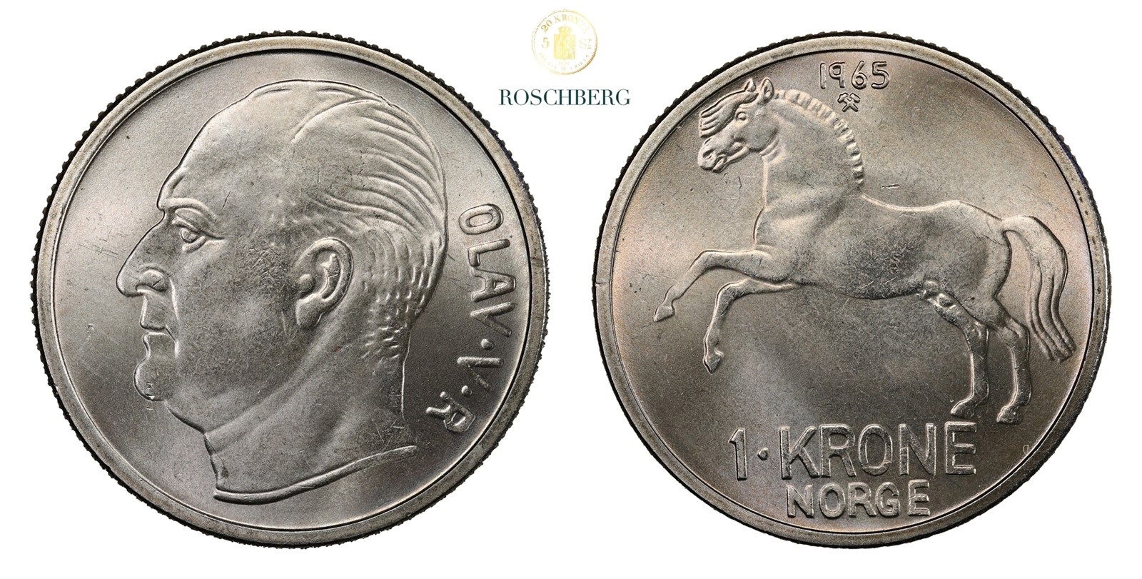 Norge 1 Krone 1965 Kv 0