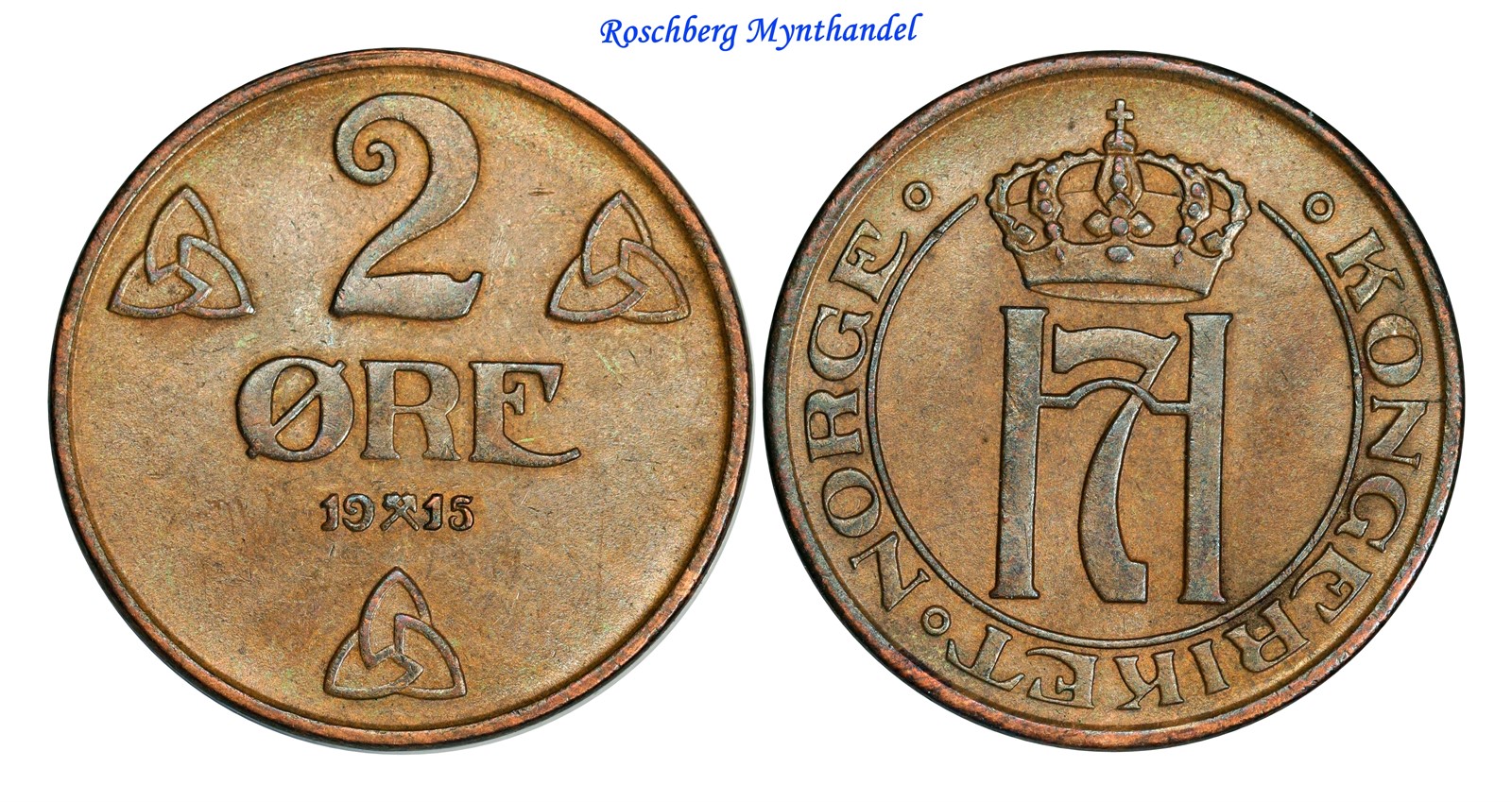 2 Øre 1915 Kv 01 (AUNC)