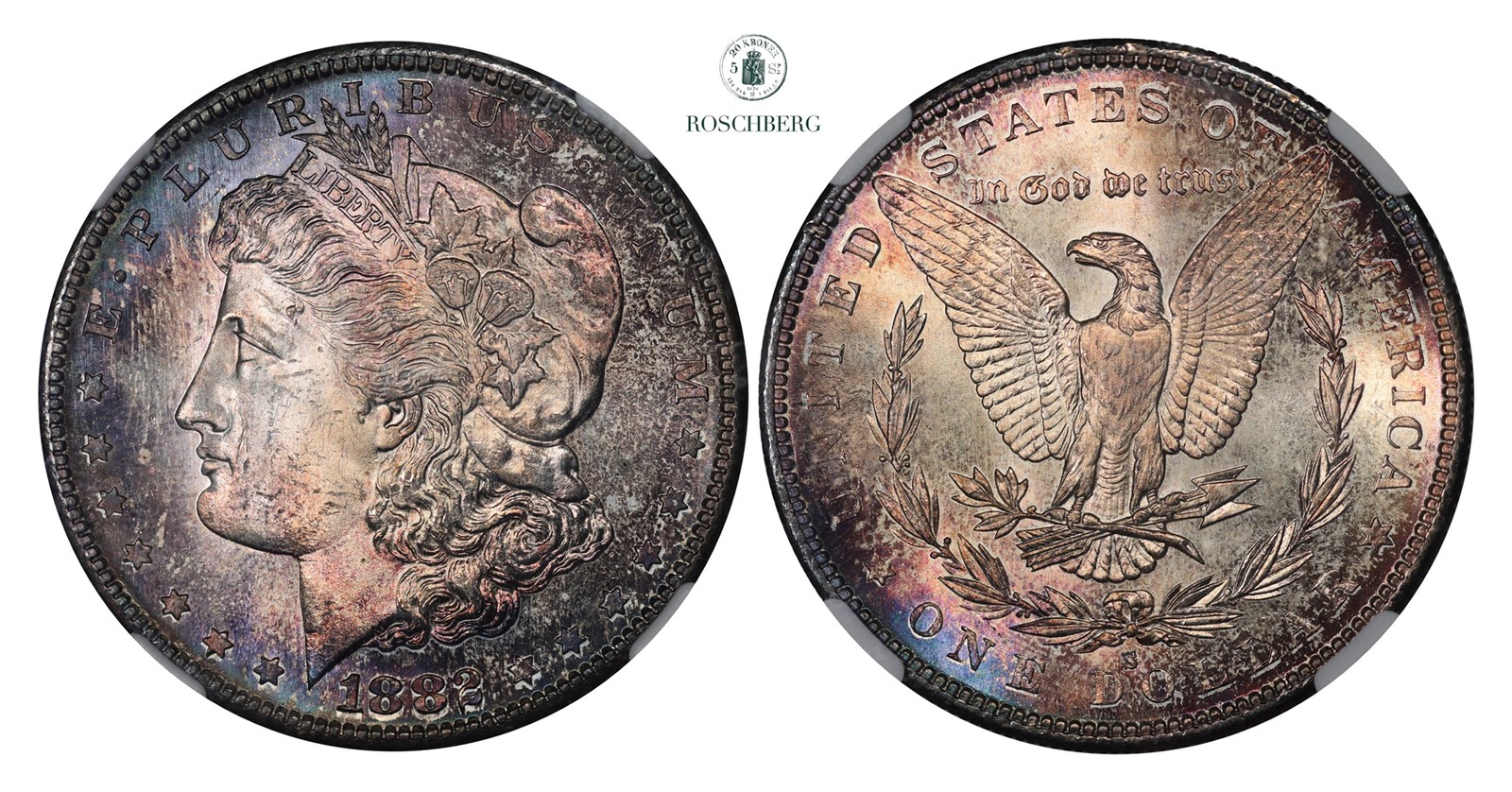 USA. Dollar 1882-S NGC MS64.