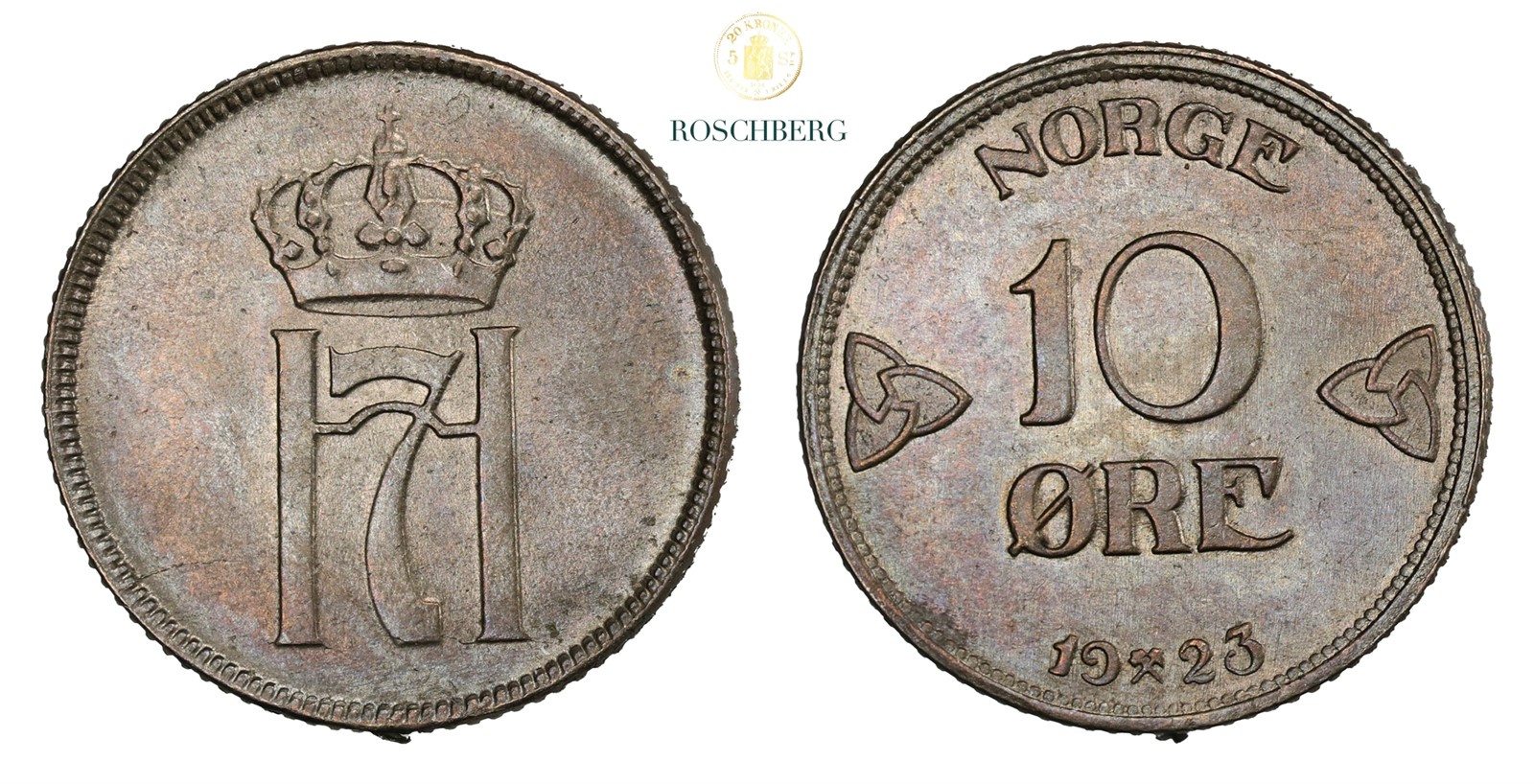 Norge 10 Øre 1923 Kv 0