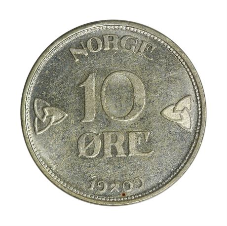 10 Øre 1909 Kv 0/01