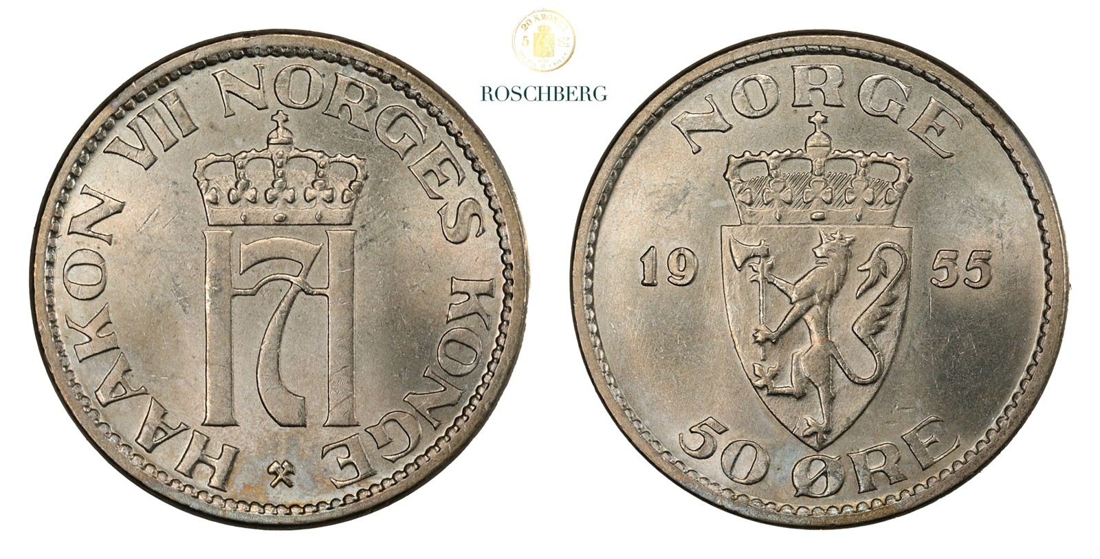 Norge 50 Øre 1955 Kv 0