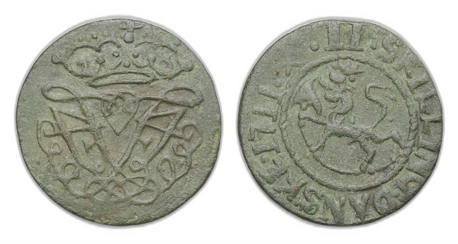Norway. Frederik IV. 2 Skilling 1711-Contemporary counterfeit. Kv 1+.