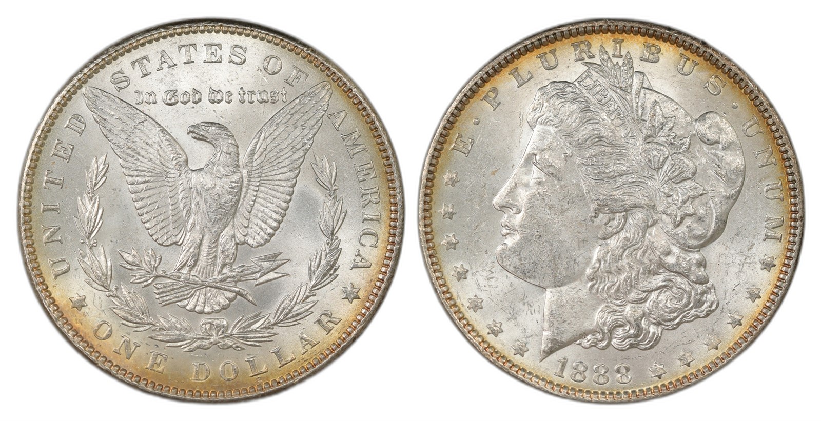 USA. Republic. Morgan Dollar 1888. Kv UNC.