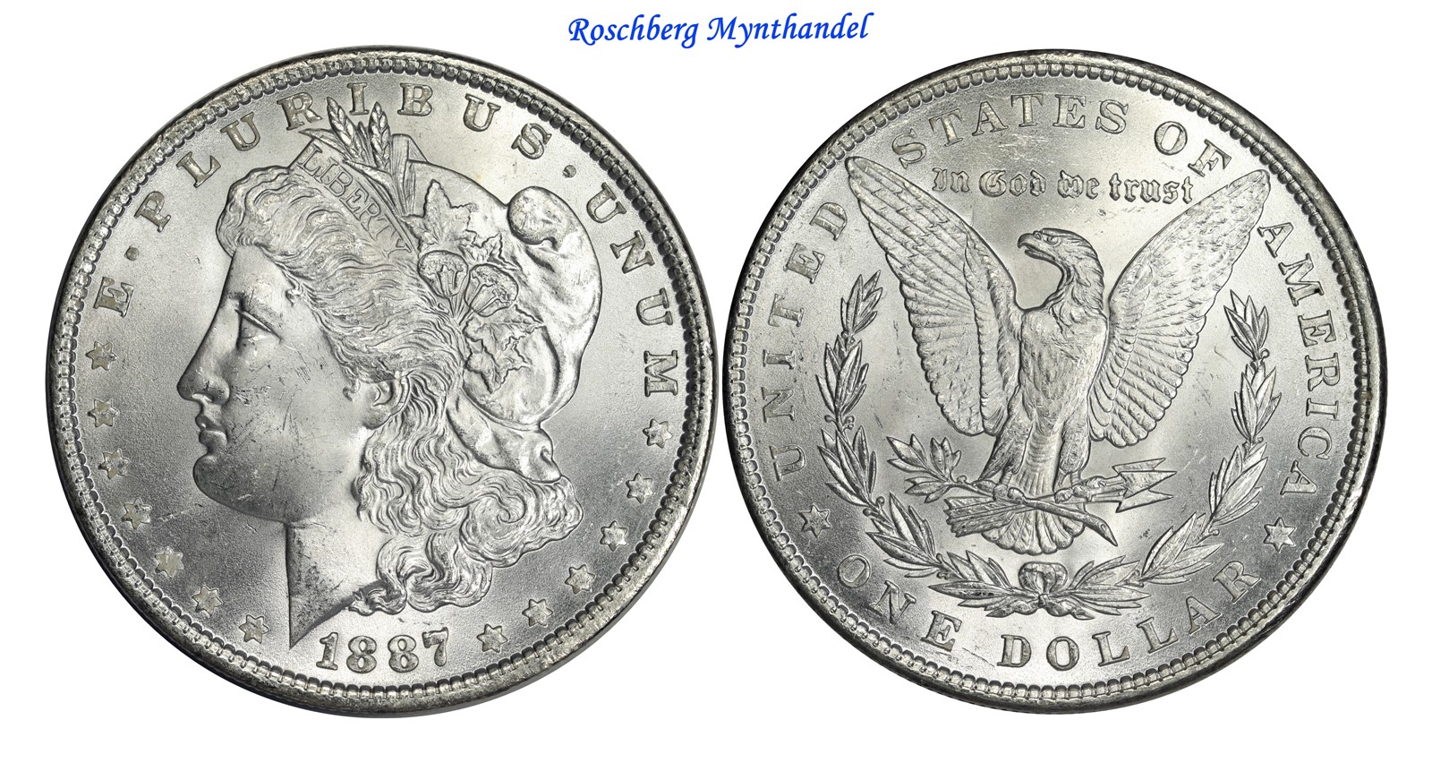 USA Morgan Dollar 1887 Choice UNC