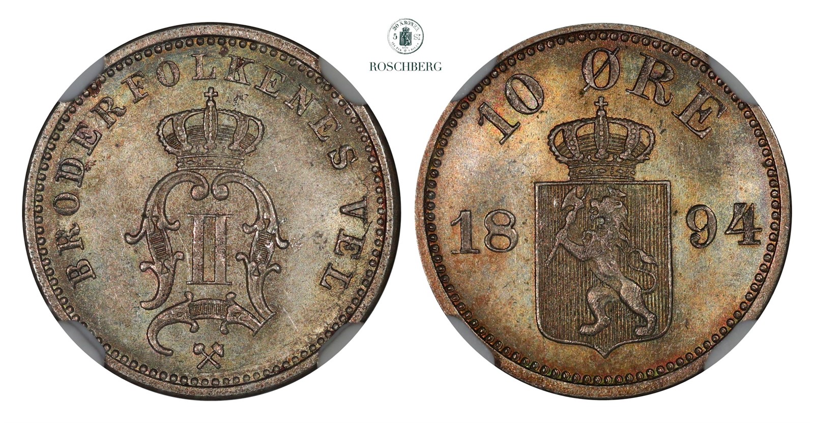 10 Øre 1894 NGC MS66