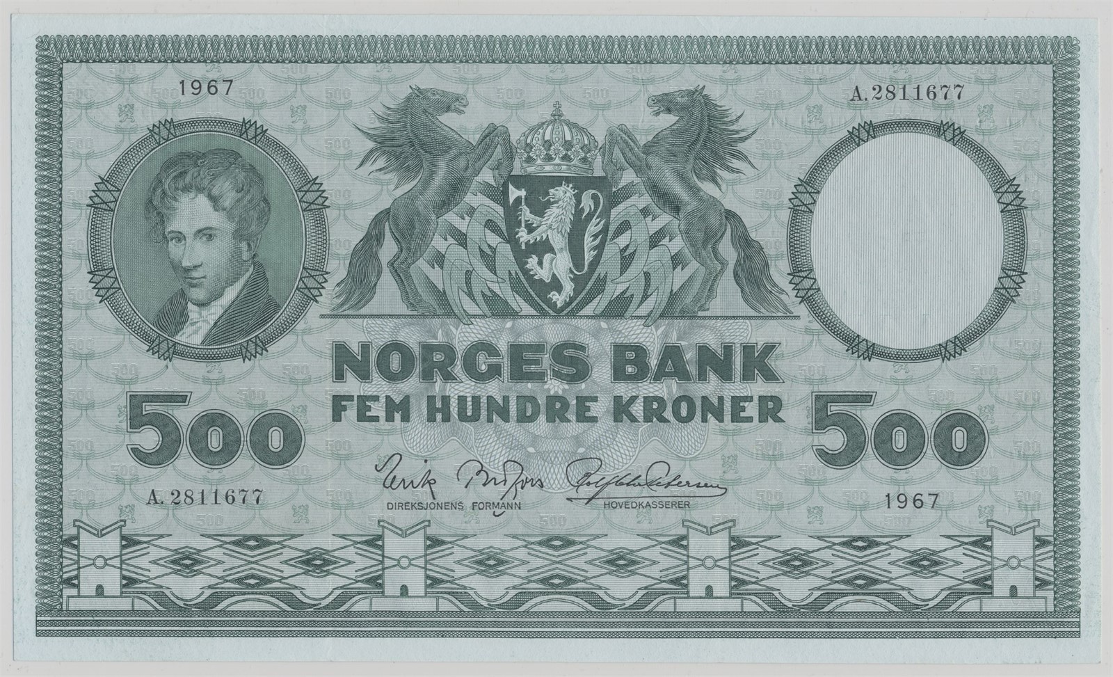 500 Kroner 1967 A Kv 1+/01 (AU)