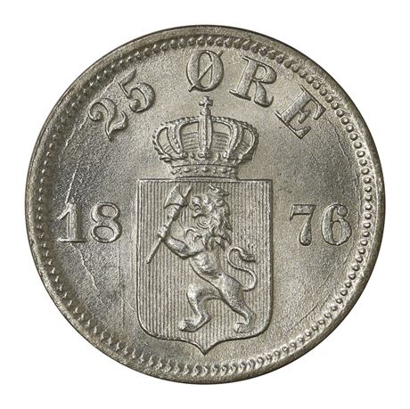 25 Øre 1876 Kv 0