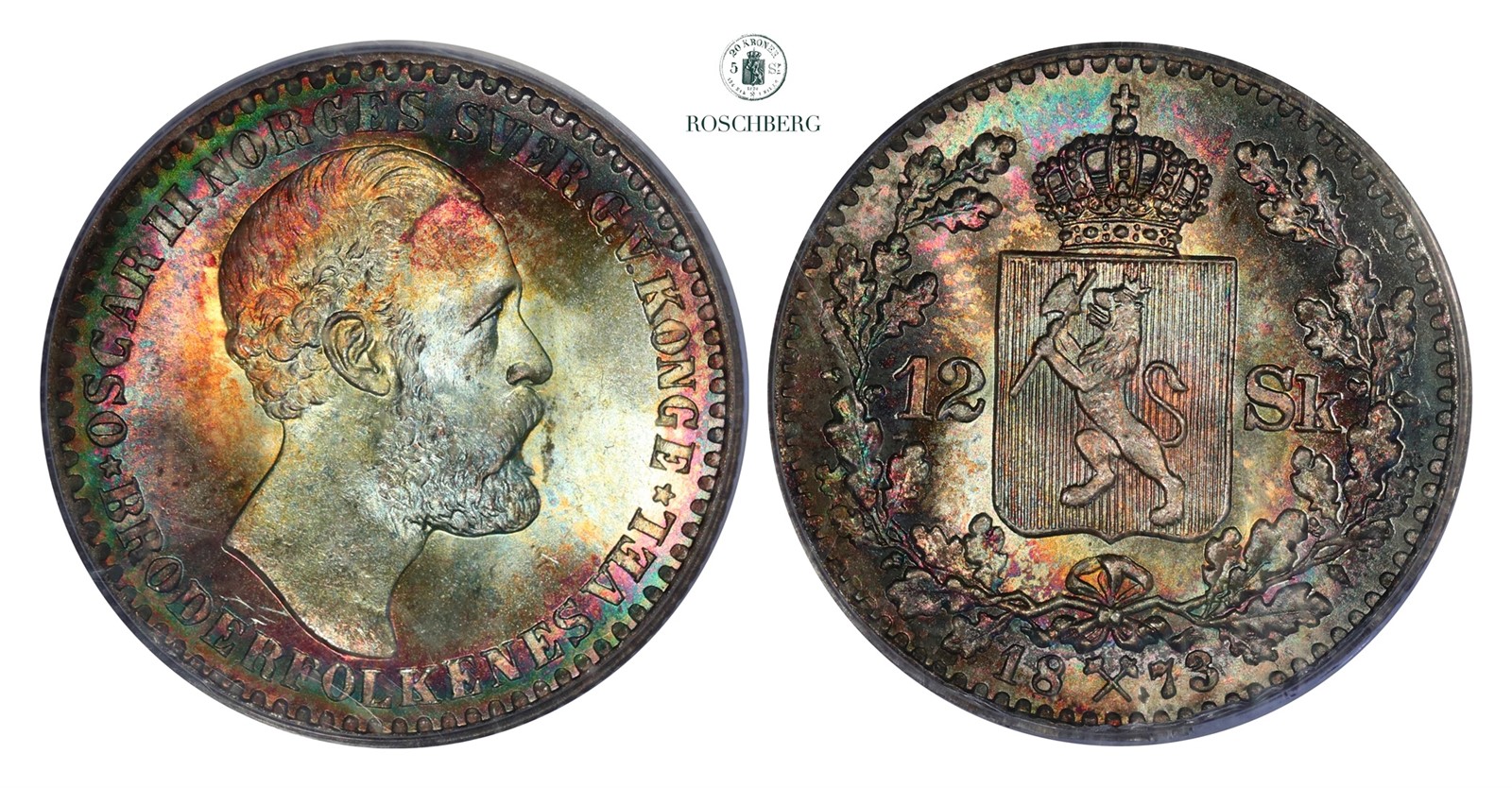 12 Skilling 1873 PCGS MS67