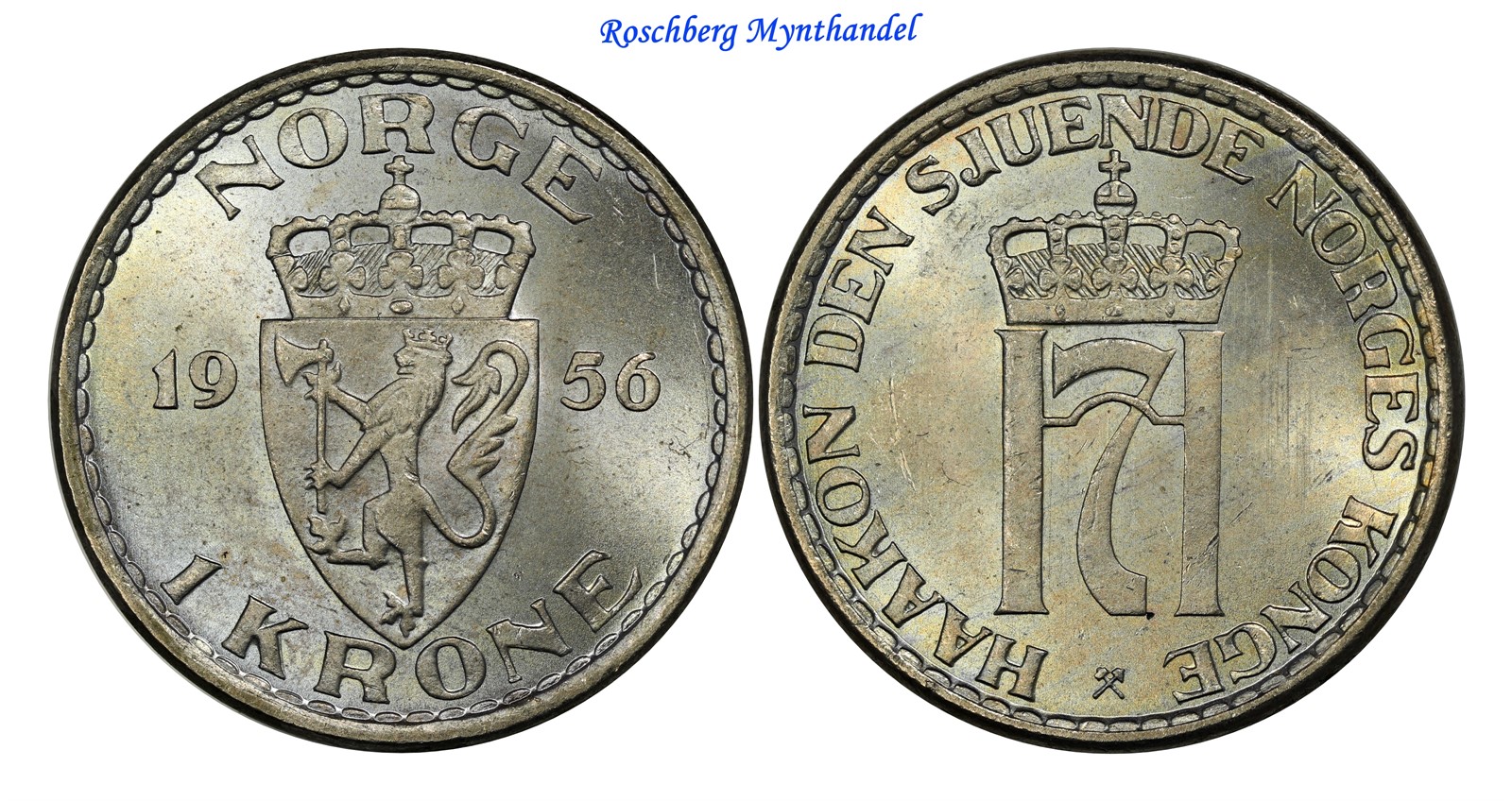1 Krone 1956 Kv 0 (UNC)