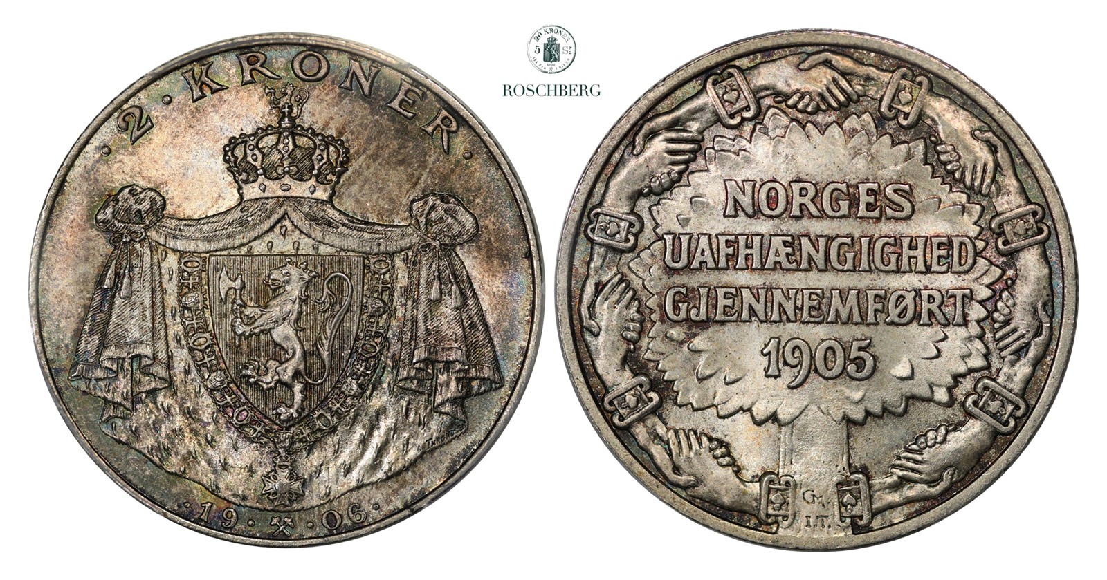 2 Kroner 1906 PCGS MS66