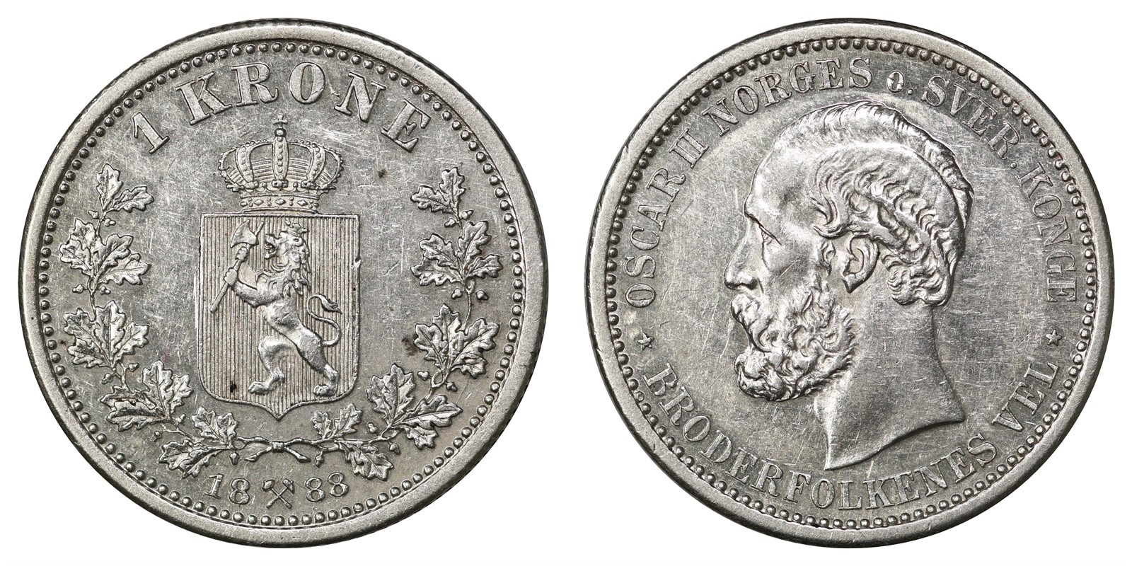 1 Krone 1888 Kv 01 *