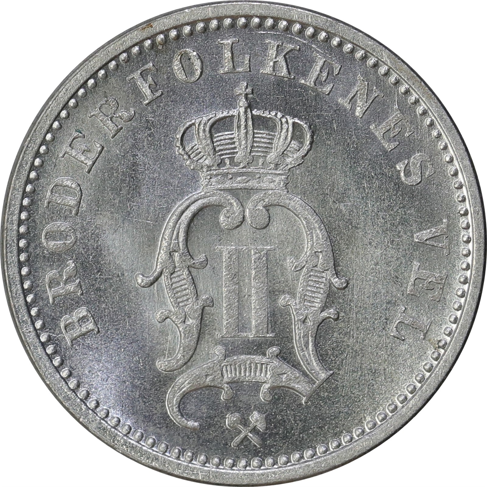 NORWAY. Oscar II. 10 Øre 1897 Kv 0 (Choice)