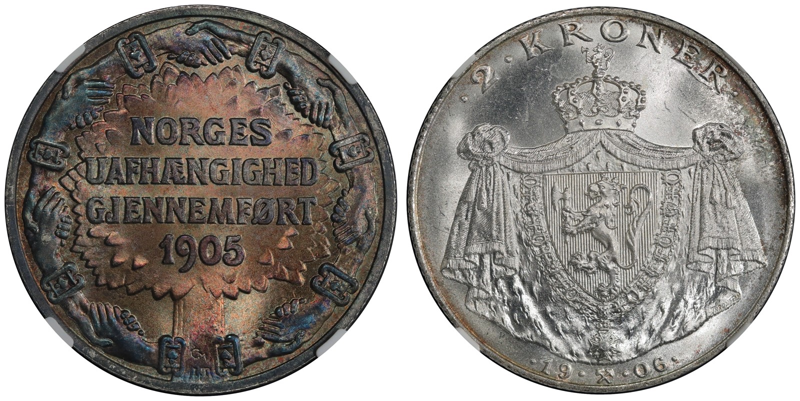 2 Kroner 1906 NGC MS65