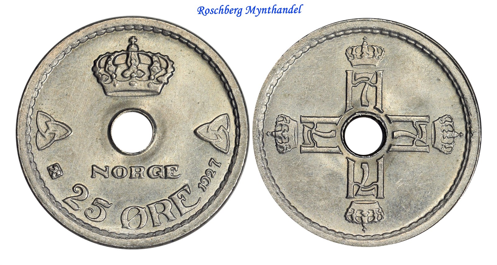 25 Øre 1927 Kv 0 (UNC)