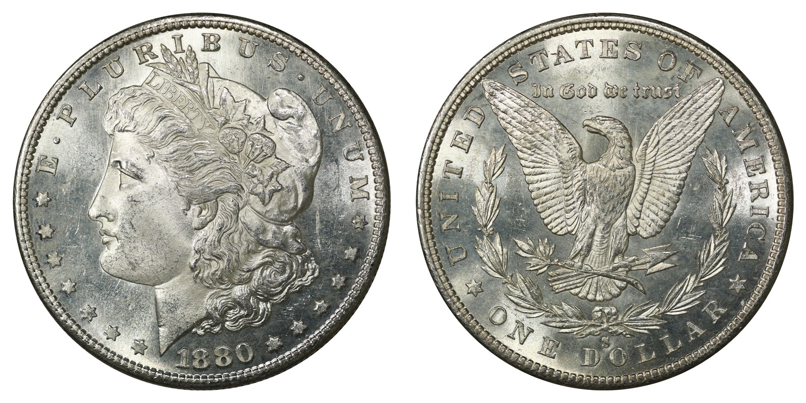 USA - 1 Dollar 1880 S - Choice UNC *