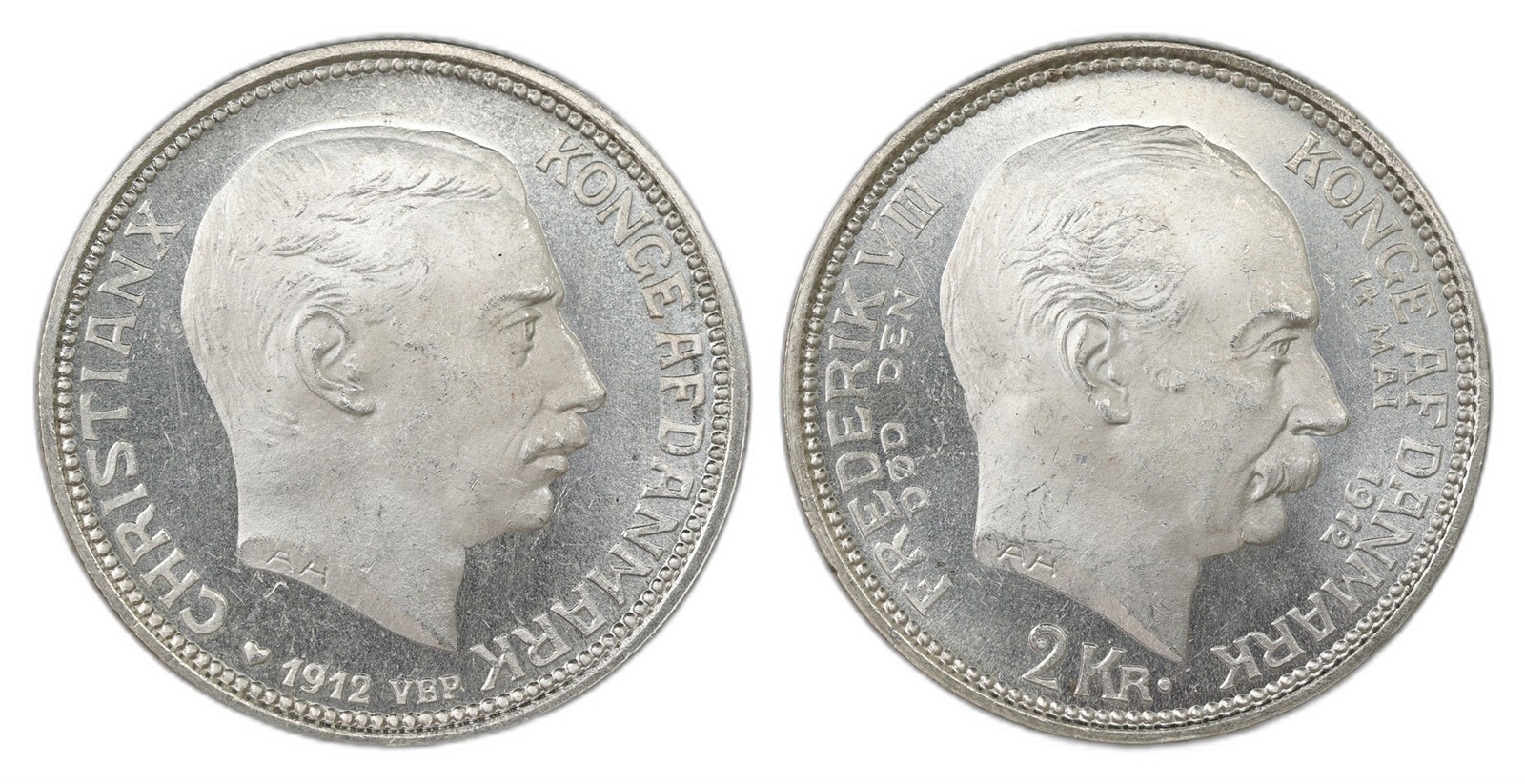 Denmark. Christian X. 2 Kroner 1912. Kv 0.