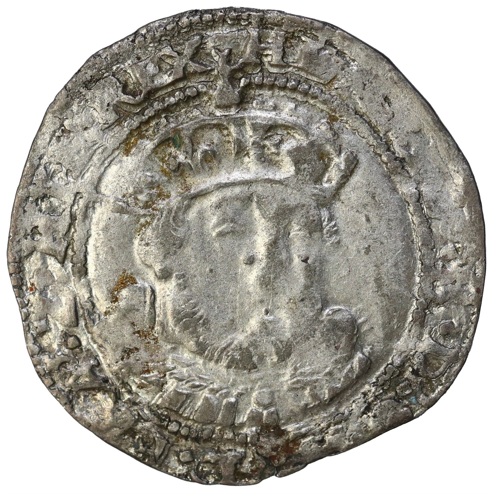 GREAT BRITAIN. Henry VIII. Groat (4 Pence) ND (1544-47) VF.