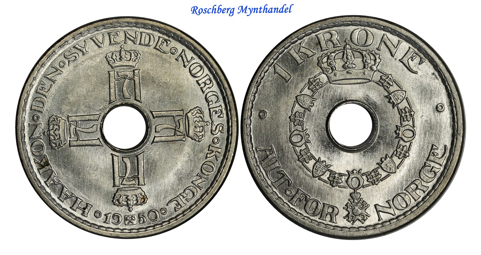 1 Krone 1950 Kv 0 (UNC)