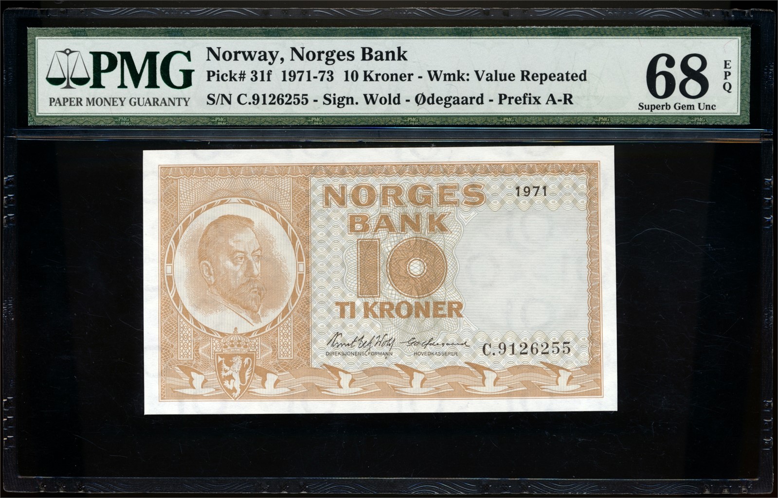 10 Kroner 1971 C9126255 PMG 68EPQ