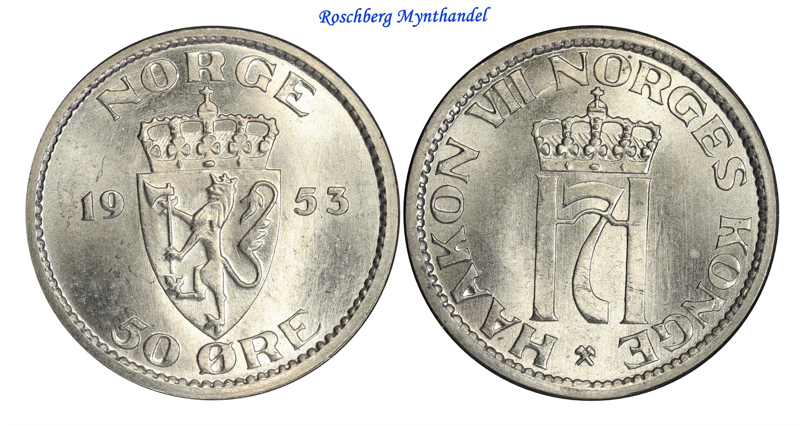50 Øre 1953 Kv 0 (UNC)