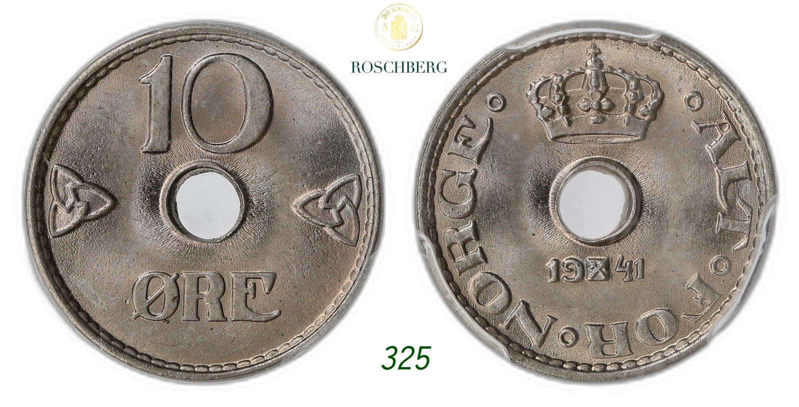 NORWAY. Haakon VII. 10 Øre 1941.