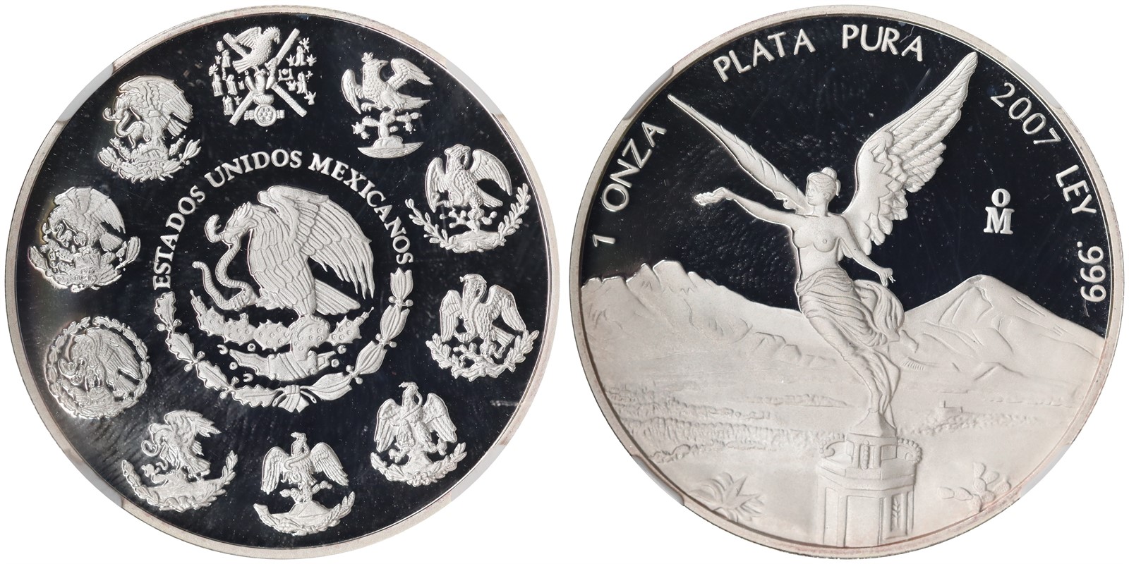 MEXICO. Republic. Onza. 2007. NGC PF69UCAM.