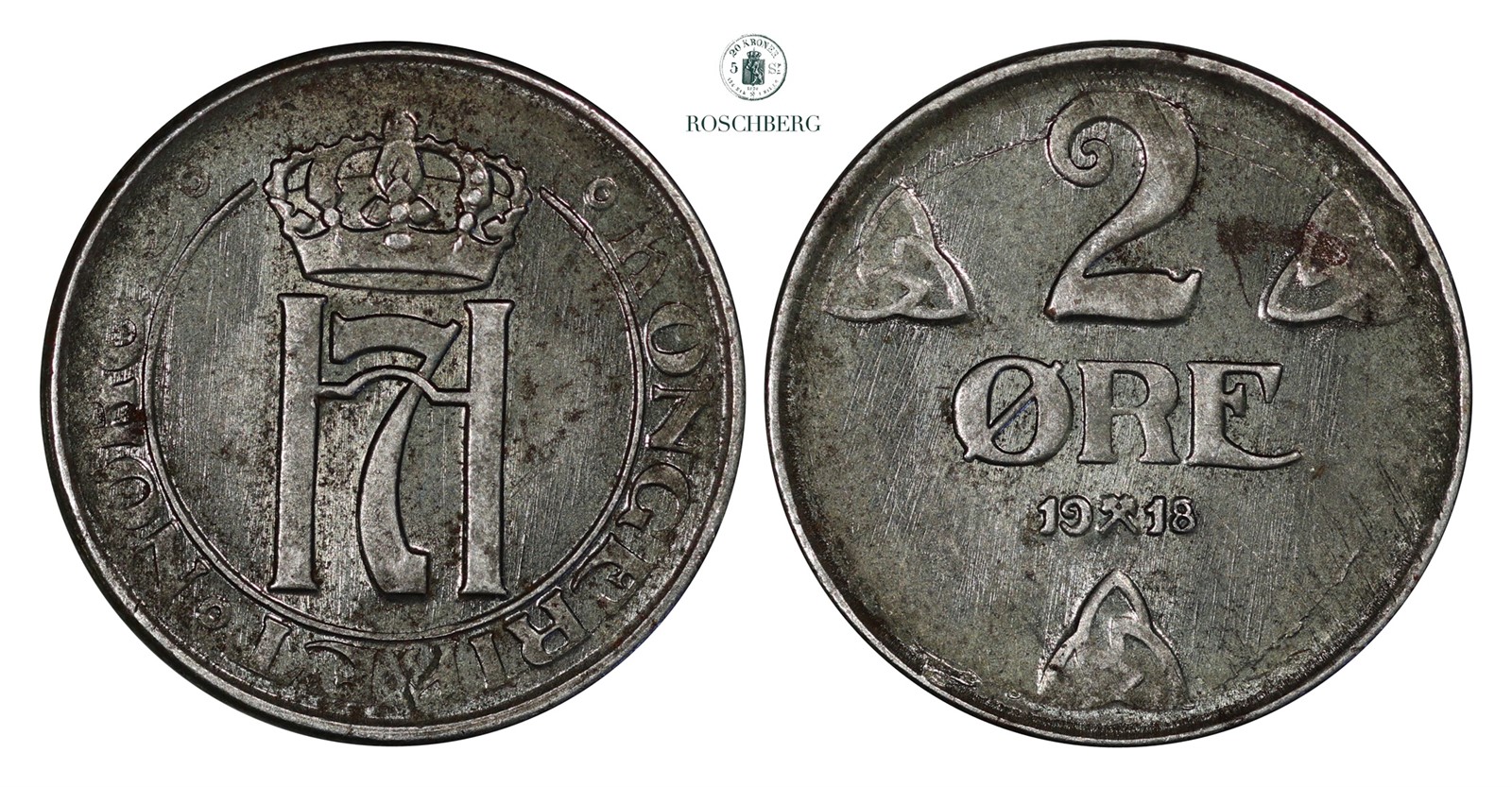 2 Øre 1918/15 Kv 01 (AU)