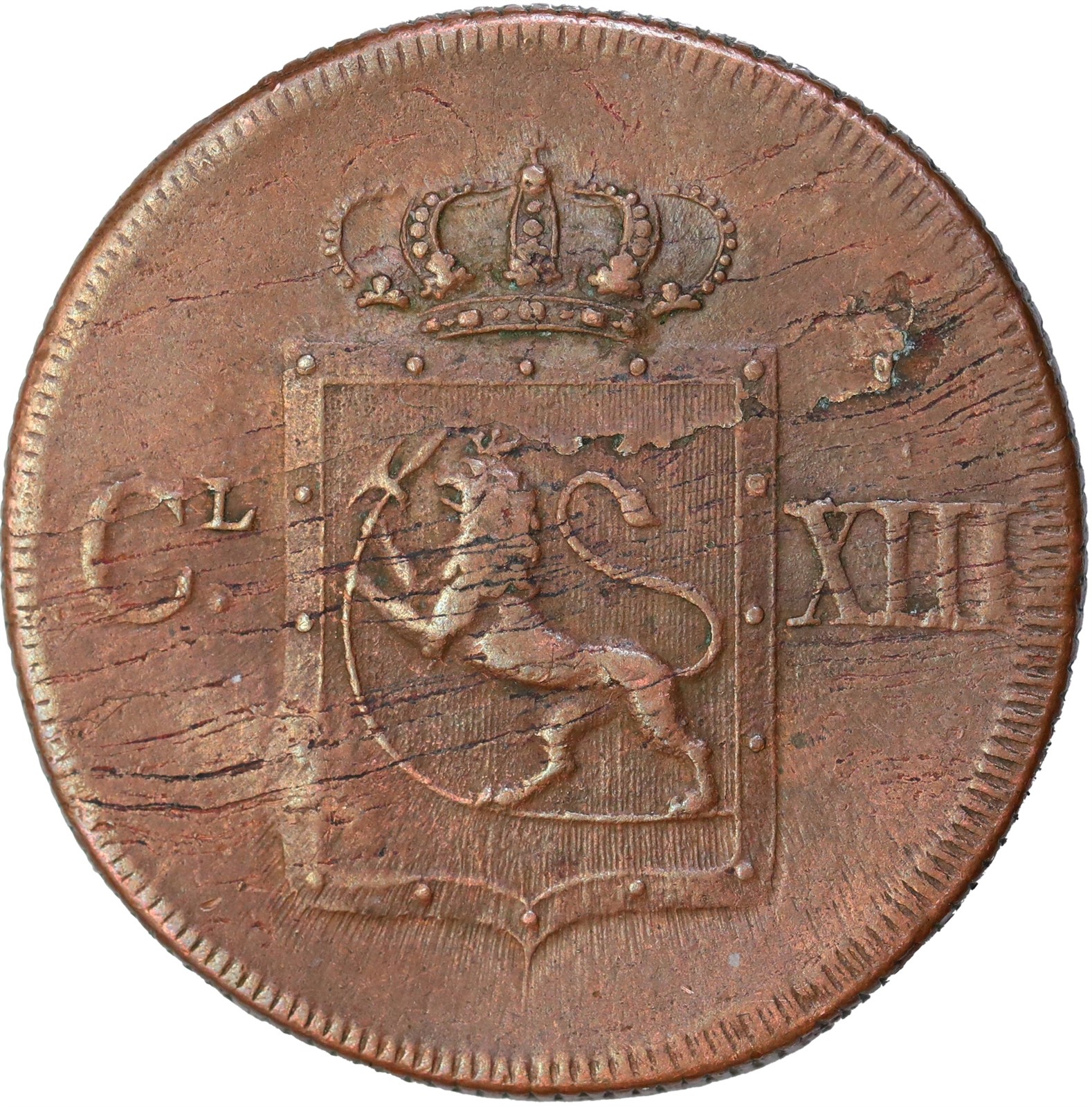 NORWAY. Carl XIII. 1 Skilling 1816 Kv 1+/01 (AU)