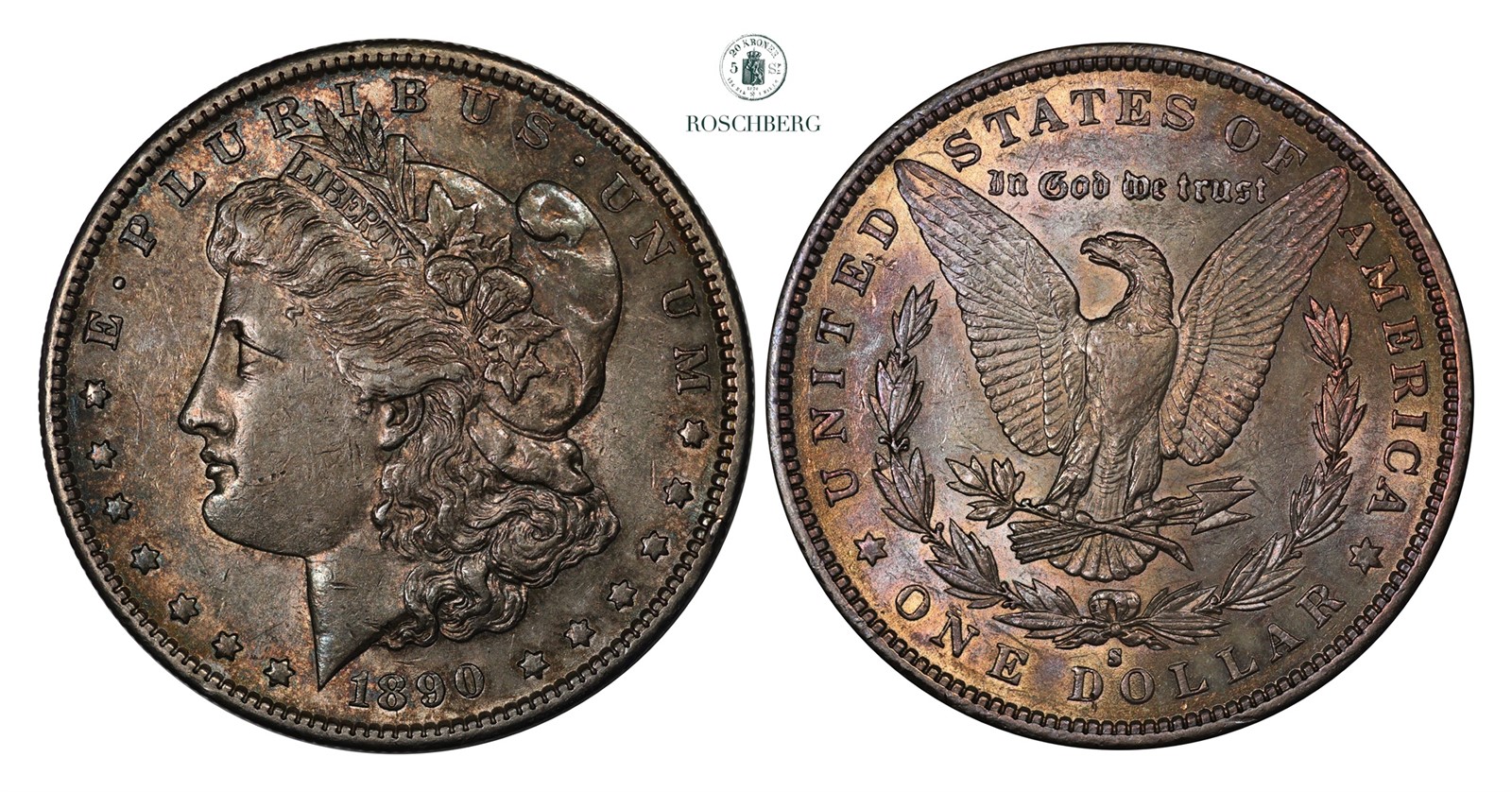 USA. Dollar 1890-S AU