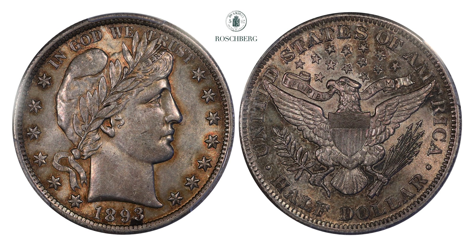 USA. Half Dollar 1893 PCGS AU55